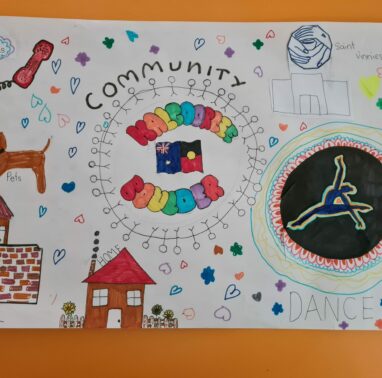 WA - Our neighbour is Kalgoorlie-Boulder and the poster shows places and things to support us and keep us safe and happy.