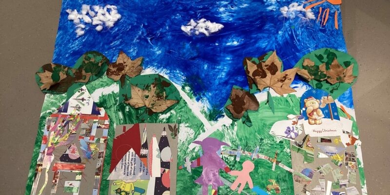 SA - The children at Kozy Kids Glenside worked together in each room and participated in expressing their sense of belonging, teamwork, communication skills though suggesting ideas and exploring creativity.  The educators and children sat down during group times and discussed their surroundings, what they like most about their neighbourhood, their safety and where they visit with family and friends.  Waratah Room (6 weeks – 2 years) The Waratah babies enjoyed painting the sky and grass and got messy with sensory play. They created the sky and grass as they enjoy spending their time outdoors watching the sky and being immersed in the grass.   Paperbark Room (2 years-4 years) The children in the Pre Kindy-Paperbark room created individual pieces of art by using their hands to create branches and collected leaves from outside in the garden to represent growth within the neighbourhood.   Kindy  Room (4years +) Kindy educators and children discussed the neighbourhood and what it has to offer. The Kindy used recycled paper to make their dream houses surrounded by fences and a school and playground. The Kindy children suggested to add clouds and sun in the sky using cotton balls for the clouds and orange paper for the sun.   This was a whole centre effort, and the children at Kozy Kids Glenside are happy with the masterpiece they’ve created and the result.
