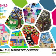 National Child Protection Week 2022 Poster - Honeycomb