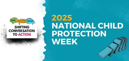 national child protection week 2025 blue aqua