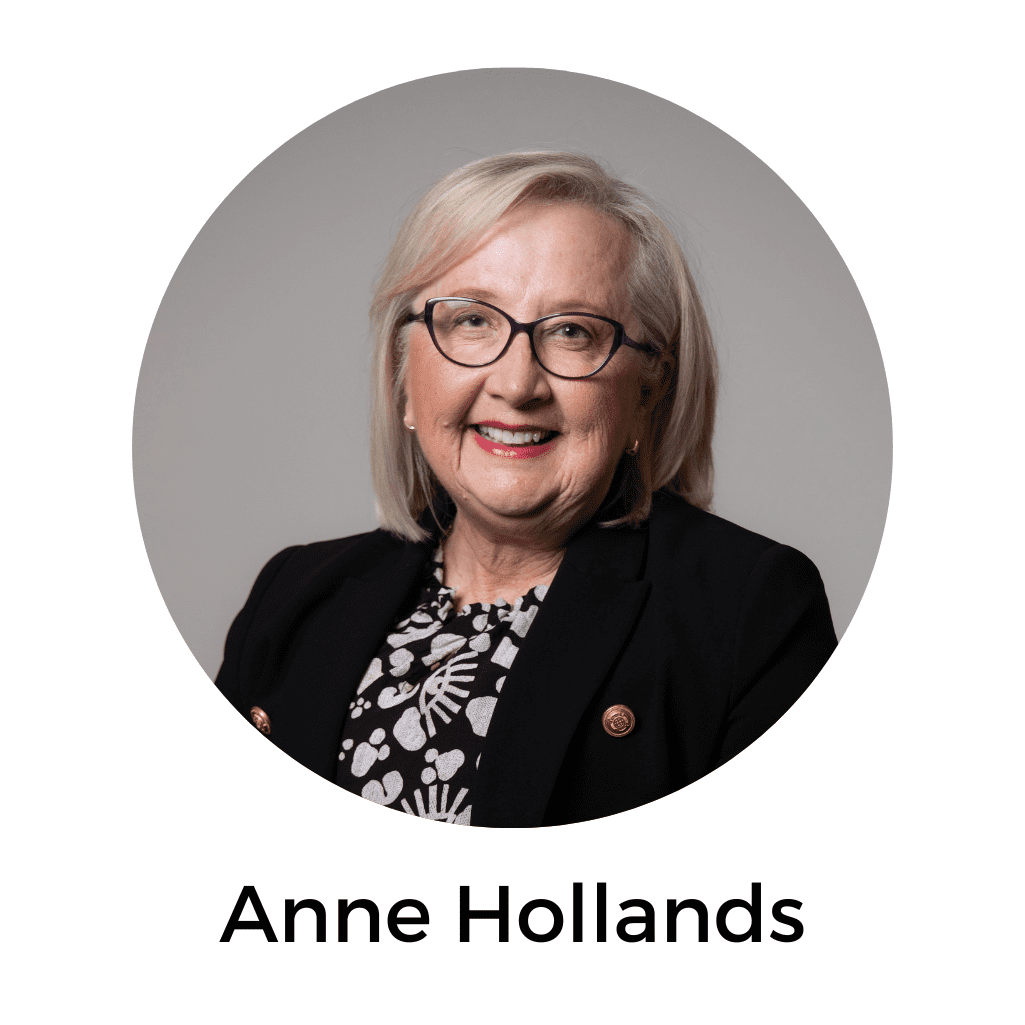 Headshot of Anne Hollands, webinar presenter