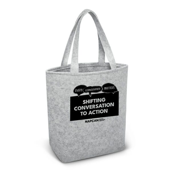 Shifting Conversation to Action Tote | Grey Felt