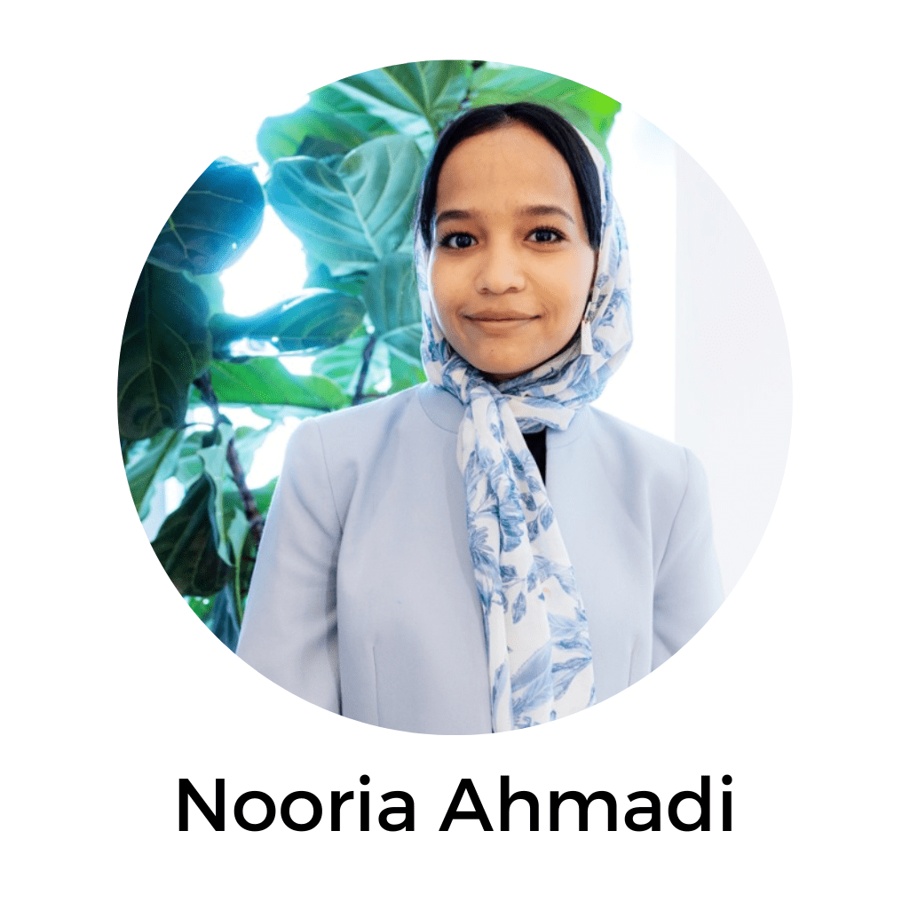 Headshot of Nooria Ahmadi, webinar presenter