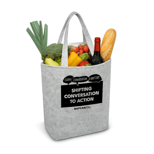 Shifting Conversation to Action Tote | Grey Felt - Image 2