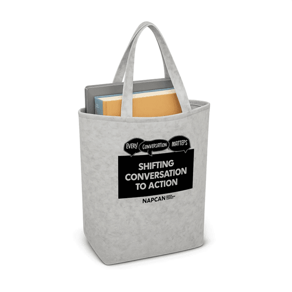 Shifting Conversation to Action Tote | Grey Felt - Image 3