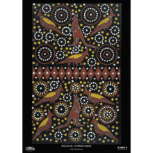 Goola-willeel The Topknot Pigeons A3 Poster