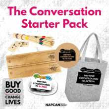 A simple, meaningful bundle for supporters, staff and volunteers who want to wear their values and show their support for safer communities — every day.